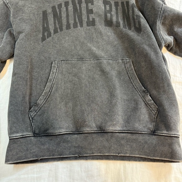 Anine Bing Harvey Sweatshirt Washed Black - Picture 11 of 15